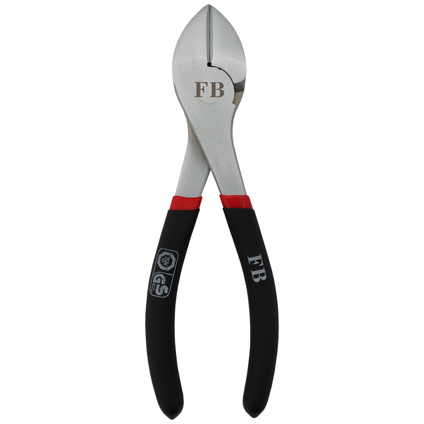PLIER SIDE CUTTER 180MM H/D FB - RED/BLACK GRIP (CR-V) - HEAVY