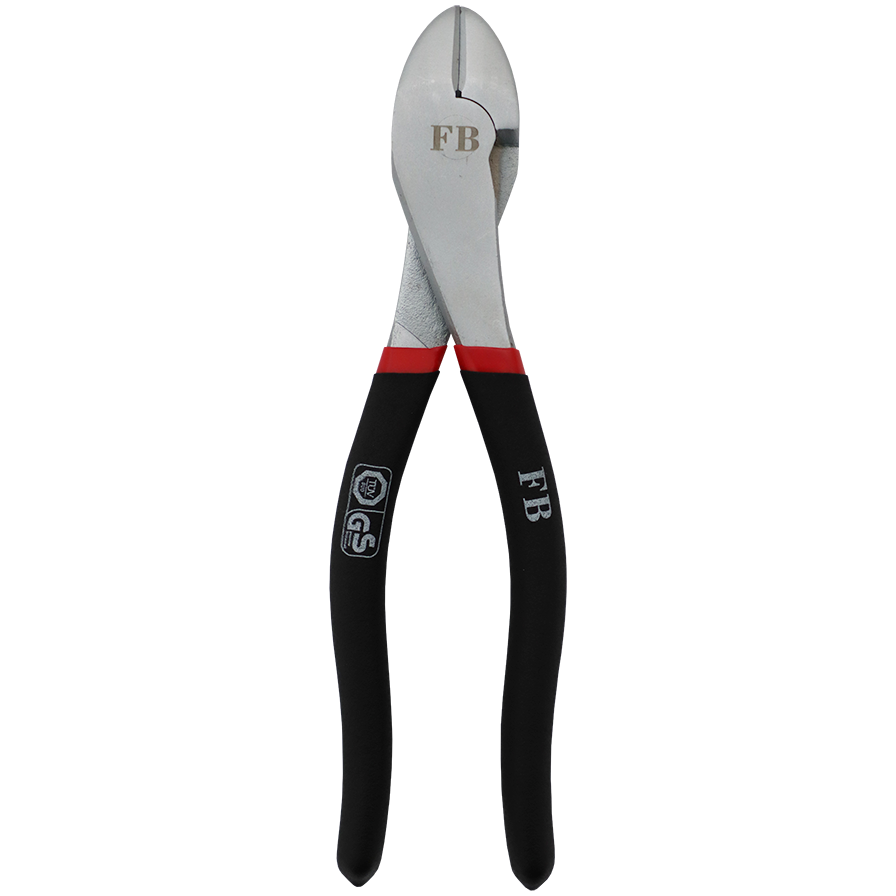 "PLIER SIDE CUTTER 200MM H\/D   FB - RED\/BLACK GRIP (CR-V) - HEAVY DUTY"