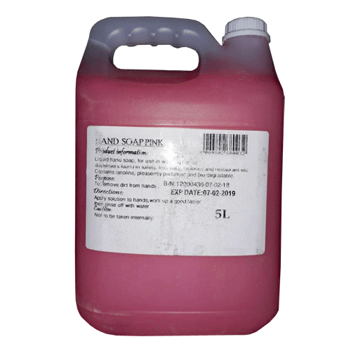 "HAND SOAP LIQUID  5L PINK - ANTI-BACTERIAL SKIN CLEANSER"
