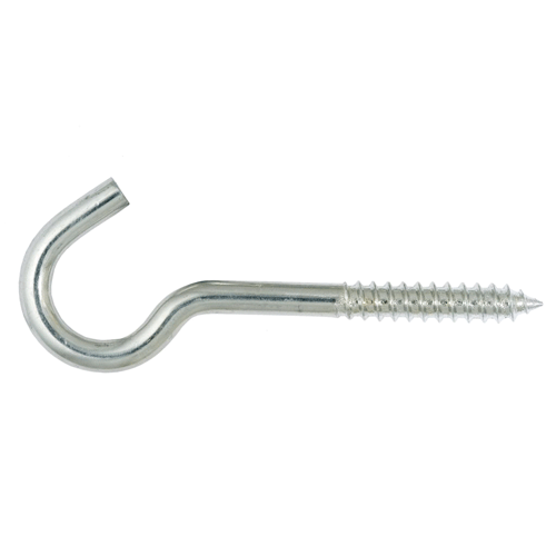 "HOOK SCREW M\/S GALV 10 X 123MM - COARSE THREAD.TIMBER\/MASONARY WITH PLUG"