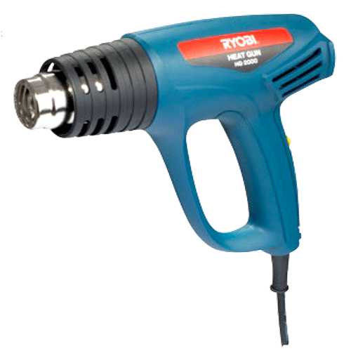 HEAT GUN 450600°C 2000W RYOBI AIR VOLUME 300/500L/MIN Max Arcus