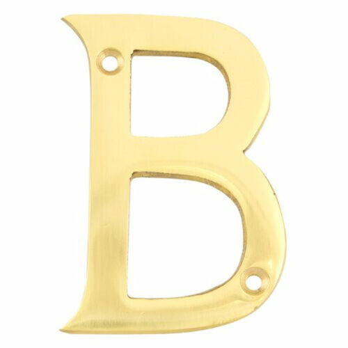 "LETTER HOUSE 75MM B BRASS - DWS"