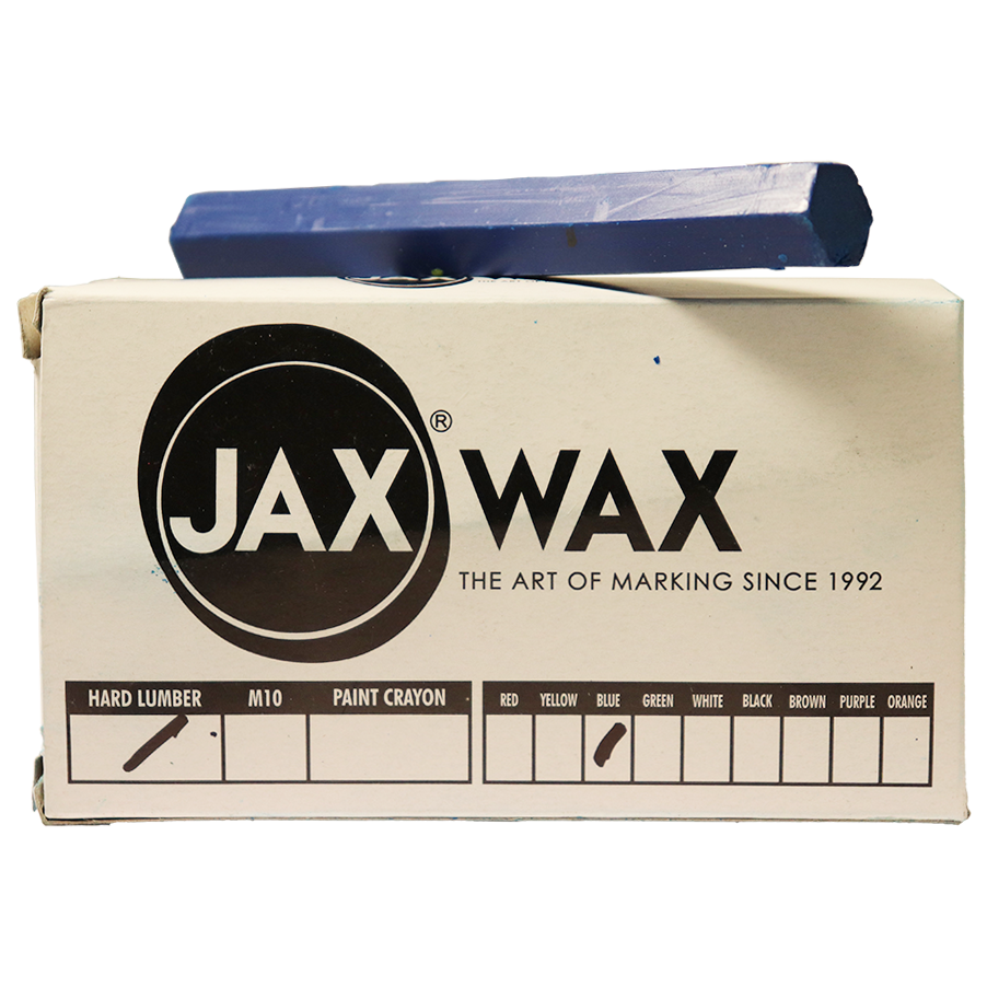 "CRAYON LUMBER HARD BLUE JAX - MARKER -LOGS,PLYWOOD,TIMBER & PALLETS"