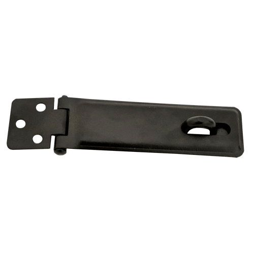 "HASP & STAPLE 115X34X1.2MM BLACK - TO FIX USE 7 X NO10 SELF TAPPING SCREW"