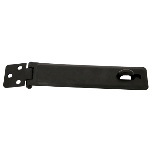 "HASP & STAPLE 150X34X1.2MM BLACK - TO FIX USE 7 X NO10 SELF TAPPING SCREW"