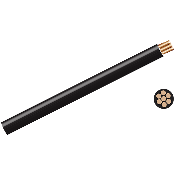 "WIRE GPW BLACK CU 1.0MM2 PVC 600\/1000V - GENERAL PURPOSE WIRE-SOLD PER 100M COIL"