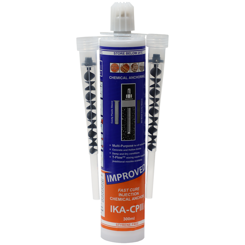 "CHEMICAL ANCHOR 300ML  CPIII IKA - POLYESTER BASED RESIN WITH 2 NOZZLES"