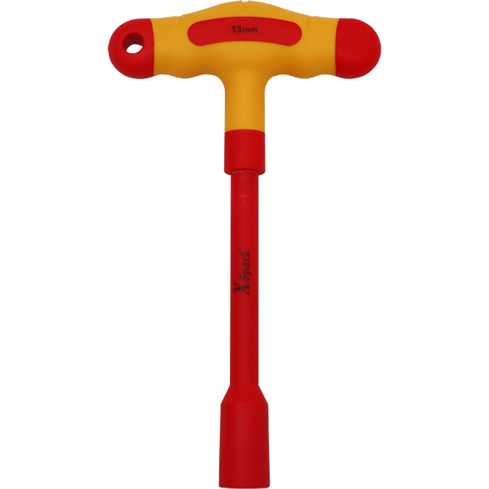 NUT DRIVER 13.0MM VDE T-HANDLE X-SPARK - 1000V INSULATED (DIN 3125