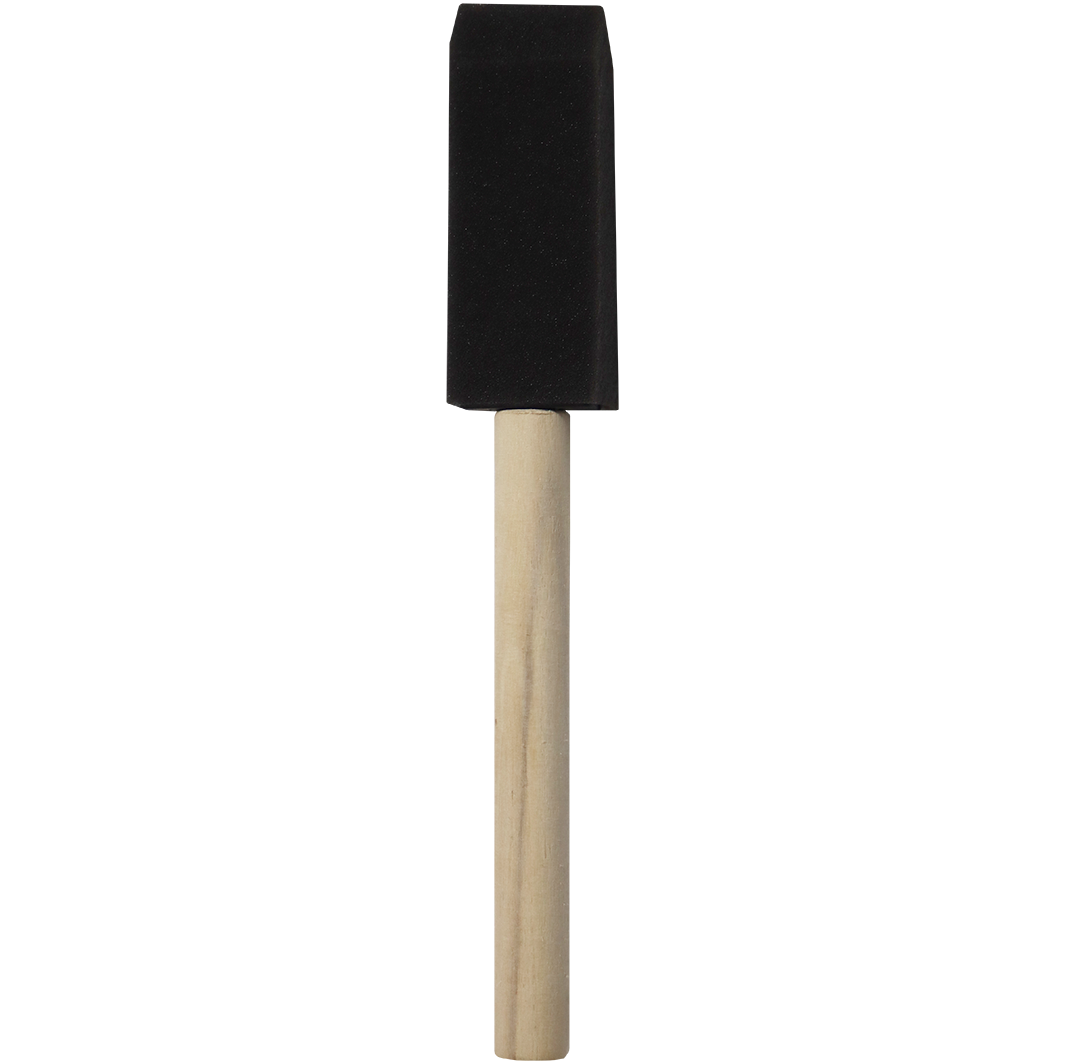 "PAINT BRUSH FOAM SPONGE  25MM - SPONGE APPLICATOR WITH POINTED TIP"