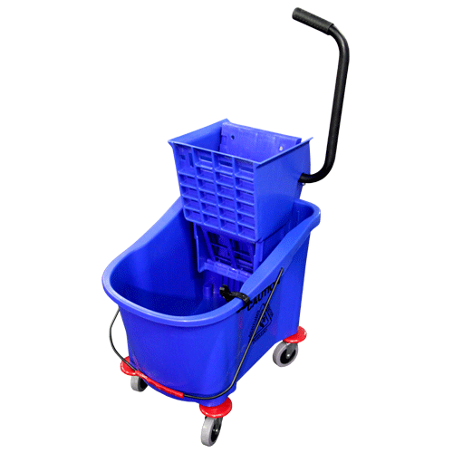 "BUCKET & WRINGER PVC 36L BLUE - STURDY CONSTRUCTION (WEIGHT - 6.5KG)"