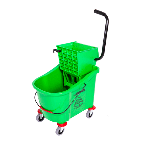 "BUCKET & WRINGER PVC 36L GREEN - STURDY CONSTRUCTION (WEIGHT - 6.5KG)"