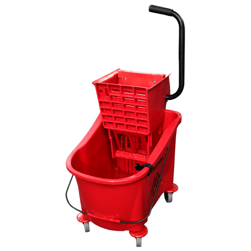 "BUCKET & WRINGER PVC 36L RED - STURDY CONSTRUCTION (WEIGHT - 6.5KG)"