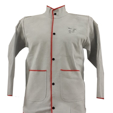 WELD JACKET LEATHER CHROME XL - WELDING JACKET - CHROME LEATHER
