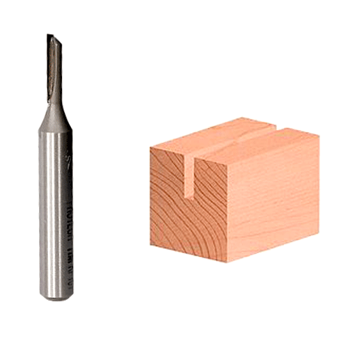 "ROUTER BIT STRAIGHT      1\/8\" X 1\/2\" - 1\/4\" SHANK (TCT)"