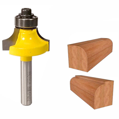 "ROUTER BIT CORNER ROUNDING   1\" - 1\/4\" SHANK - 1\/4\" RADIUS (TCT)"
