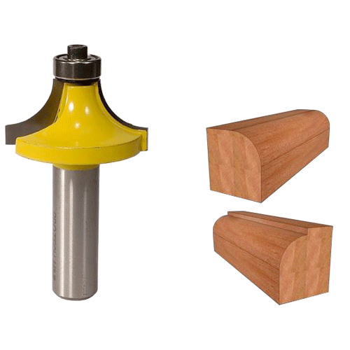 "ROUTER BIT CORNER ROUNDING  1 1\/2\" - 1\/2\" SHANK - 1\/2\" RADIUS (TCT)"
