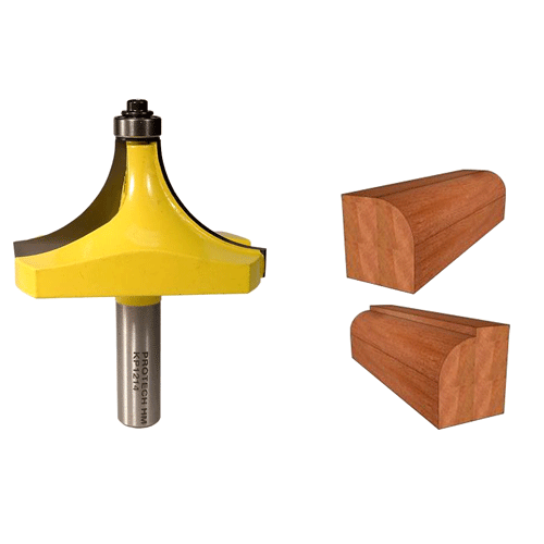 "ROUTER BIT CORNER ROUNDING 2 1\/2\" - 1\/2\" SHANK - 1\" RADIUS (TCT)"