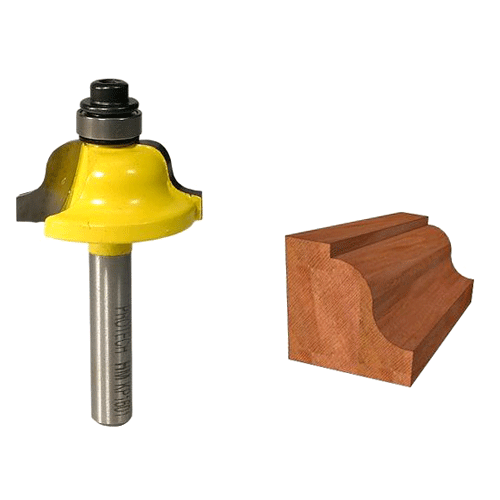 "ROUTER BIT ROMAN OGEE  1 1\/16\" - 1\/4\" SHANK - 5\/32\" RADIUS (TCT)"