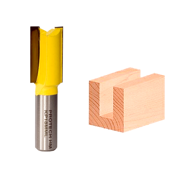 ROUTER BIT STRAIGHT LONG 18 X 32MM - 1/4