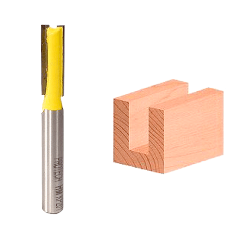"ROUTER BIT STRAIGHT     1\/4\" X 3\/4\" - 1\/4\" SHANK (TCT)"