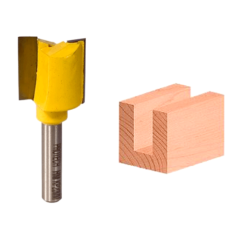 ROUTER BIT STRAIGHT 20 X 20MM - 1/4