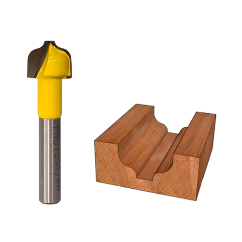 "ROUTER BIT OGEE PLUNGE 1\/2\" X 3\/8\" - 1\/4\" SHANK - 1\/8\" RADIUS (TCT)"