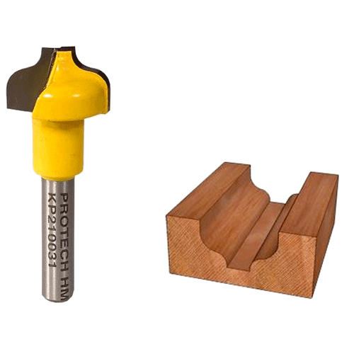 "ROUTER BIT OGEE PLUNGE 3\/4\" X 7\/16\" - 1\/4\" SHANK - 3\/16\" RADIUS (TCT)"