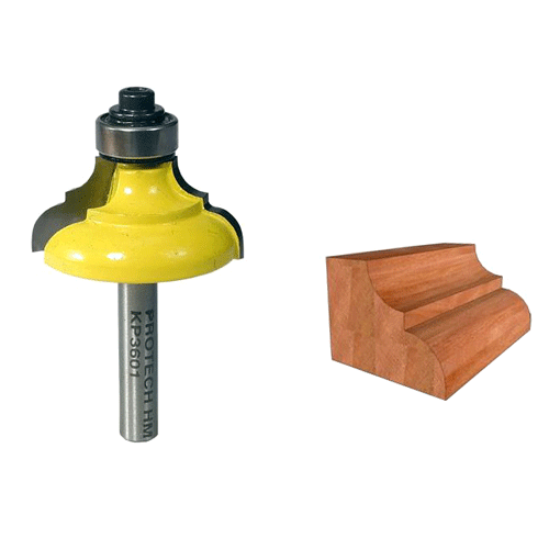 "ROUTER BIT CLASSICAL OGEE 1 5\/16\" - 1\/4\" SHANK - 5\/64\" RADIUS (TCT)"