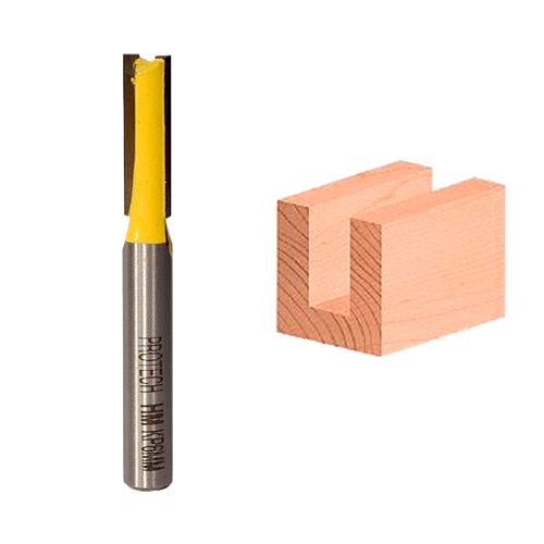 ROUTER BIT STRAIGHT 6 X 20MM - 1/4