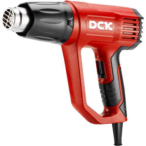 "HEAT GUN  50-600\u00b0C 2000W DCK - AIR VOLUME 250-380 L\/MIN (3 SPEED)"