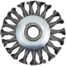 "WIRE WHEEL KNOT 100 X 10MM WERN - DWS - 0.35MM WIRE - FIXED BORE (16MM)"