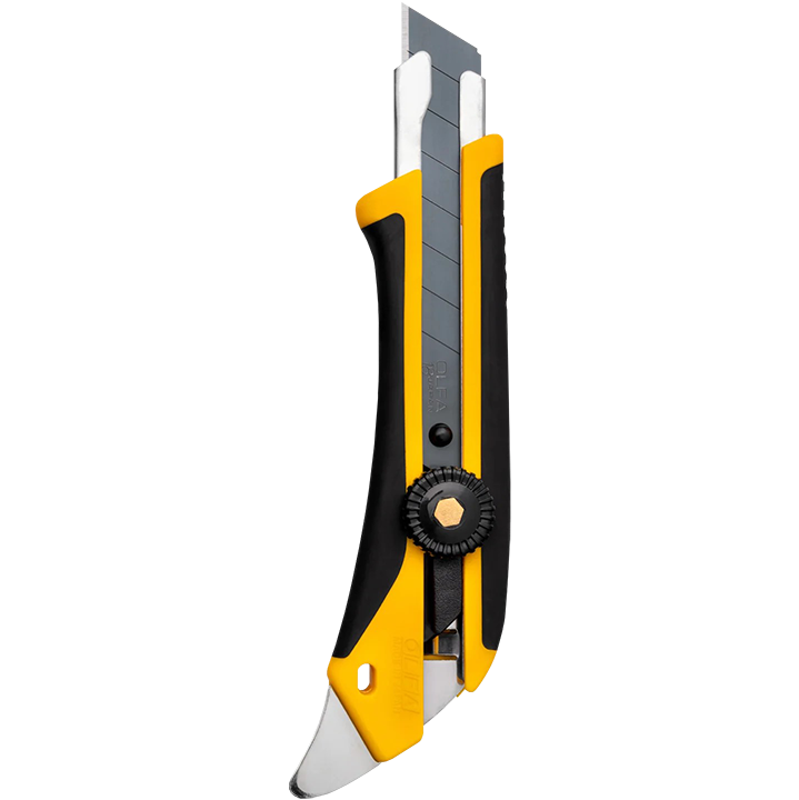 "TRIM KNIFE S\/OFF 18MM TWIST OLFA HD - HEAVY DUTY (RATCHET-LOCK) REAR PICK"