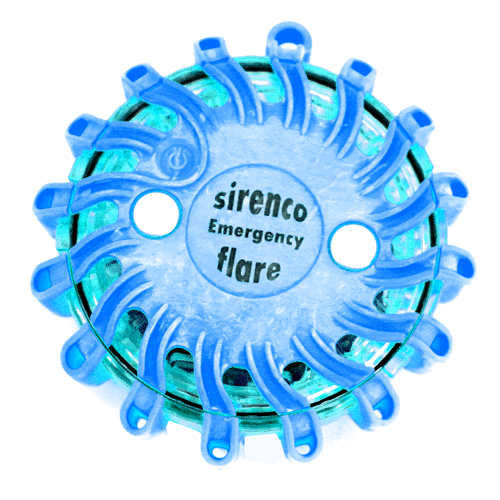 "LIGHT EMERGENCY ROTATING BLUE - DWS - FLARE+CHARGER - MAGNETIC BASE"