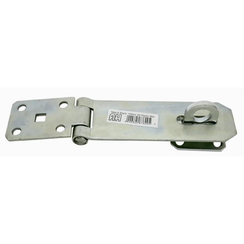 "HASP & STAPLE 195X45X3.5MM GALVANISED - TO FIX USE 8 X NO10 SELF TAPPING SCREW"