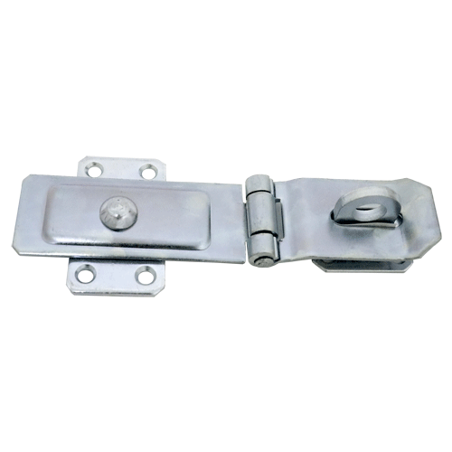 "HASP & STAPLE 200X45X3.5MM GALV SWIVEL - TO FIX USE 8 X NO10 SELF TAPPING SCREW"