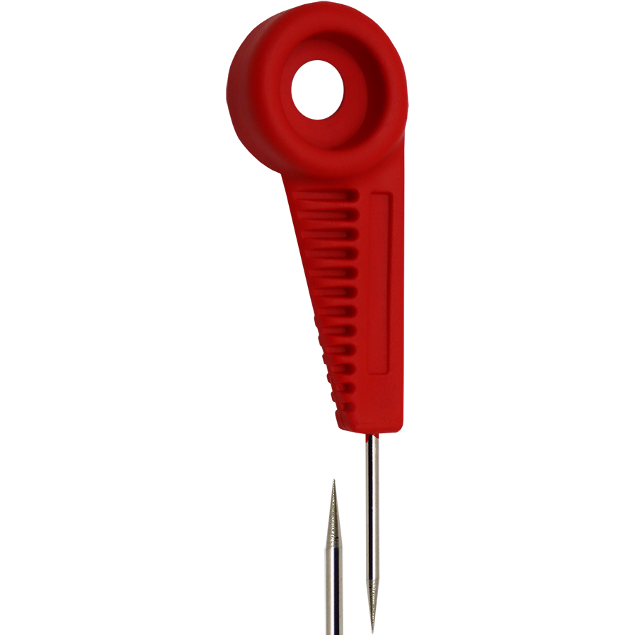 "BRADAWL 120MM POINTED RED LINIC - SUREGRIP- BLADE MOULDED IN"