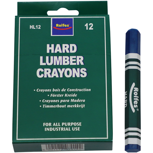 "CRAYON LUMBER HARD BLUE ROLFES - MARKER -LOGS,PLYWOOD,TIMBER & PALLETS"