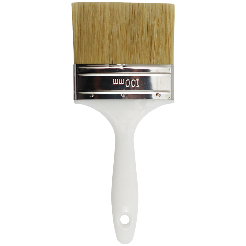 "PAINT BRUSH LONG BRISTLE 100MM - WHITE HAIR BLEND 66MM"