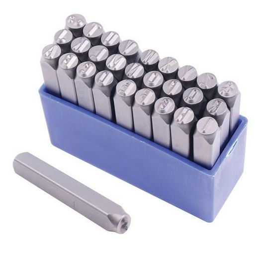 "LETTER PUNCH SET  6MM  EXXO - STEEL LETTER STAMPS"