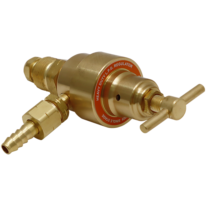 "WELD GAS REGULATOR LPG HIGH PRESSURE - PROFESSIONAL - FULLY BRASS (0-30 PSI)"