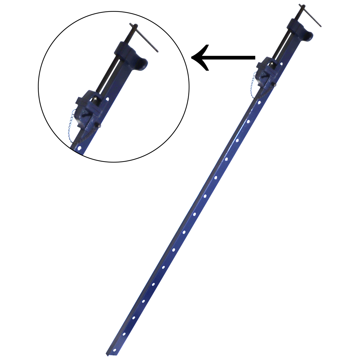 "CLAMP T-BAR 1370\/1200MM 48\" FB - WORKING LENGTH 1200MM"