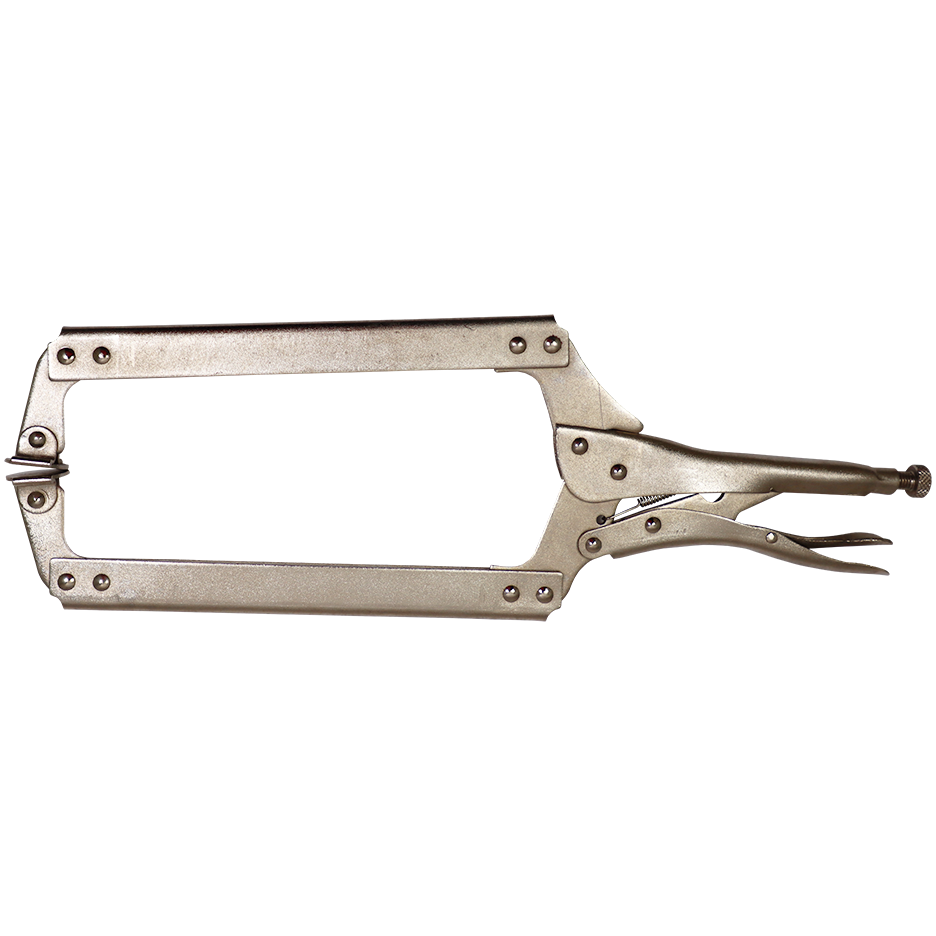"VICEGRIP C-CLAMP WITH S\/PAD 460MM FB - LOCKING PLIER WITH SWIVEL PAD"