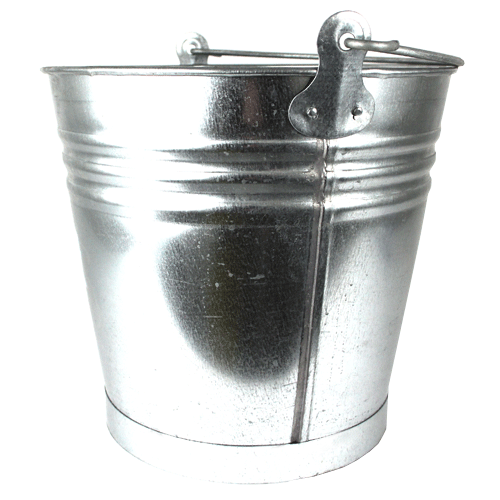 "BUCKET METAL GALVANISED 12L - 30CM DIAMETER - 12 LITRE"