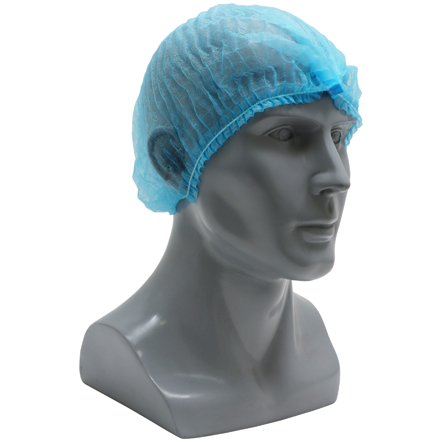 "MOP CAP DISPOSABLE BLUE (100 PACK) - 18\" SINGLE STITCH (HAIR NET)"