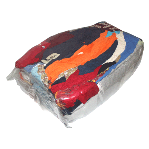 "RAGS COLOURED HI Q - CLEAR BAG JB - CVA 001 (100% COTTON). JB BRANCH ONLY"