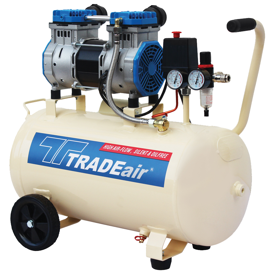"COMPRESSOR  50L 2.5HP  (OIL FREE) - 7 BAR - DIRECT DRIVE (SILENT) - 2850RPM"
