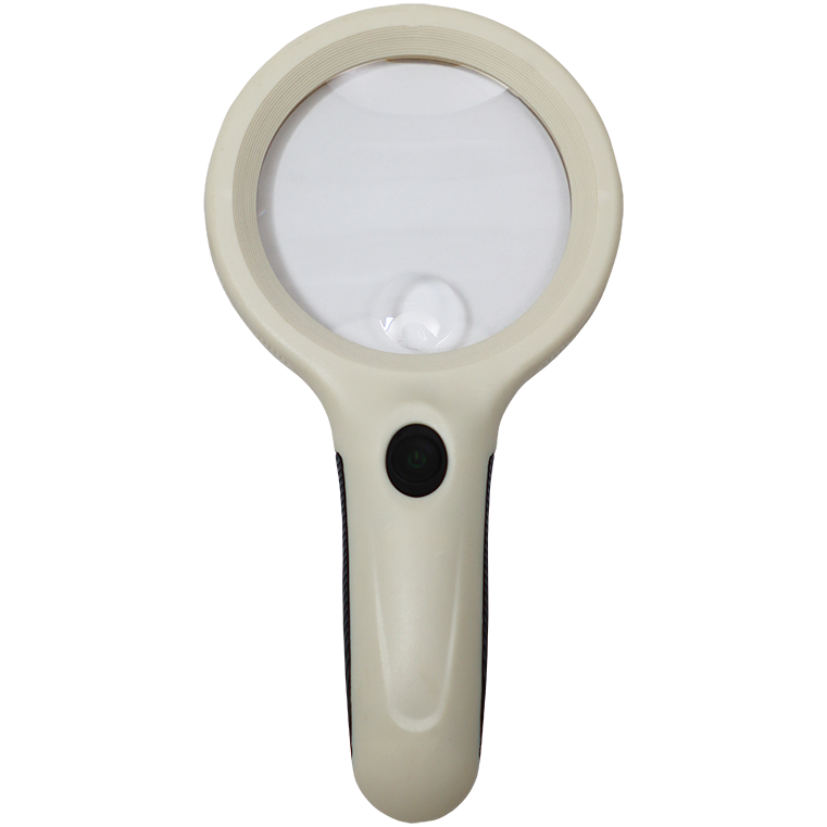 "MAGNIFYING GLASS 90MM X 2.5 W\/8 - LED LIGHT - 3XAAA BATTERIES NOT INCLUDED"