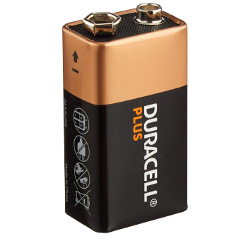 BATTERY  9V-AL DURACELL - NON- RECHARGEABLE - SOLD LOOSE