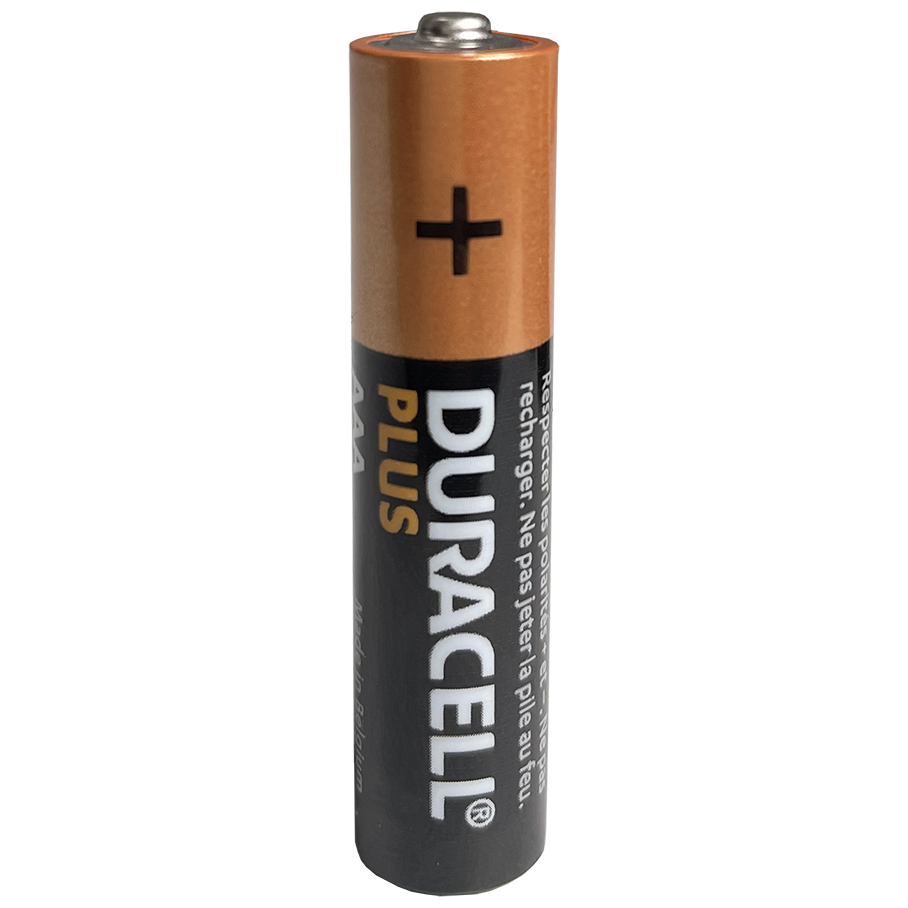 "BATTERY AAA - AL\u00a0DURACELL - NON- RECHARGEABLE - SOLD LOOSE"