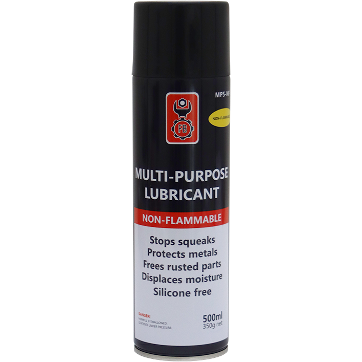 "MULTI-PURPOSE LUBE NF SPRAY 500ML FB - NON FLAMMABLE - SILICONE FREE"
